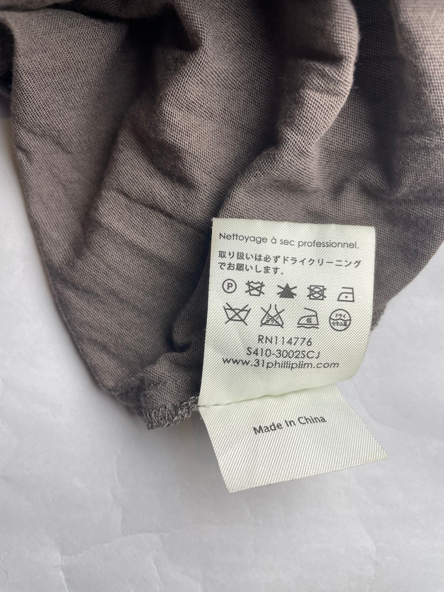 Grey Drape Silk Cotton Jersey Wrap Skirt | Sz Small