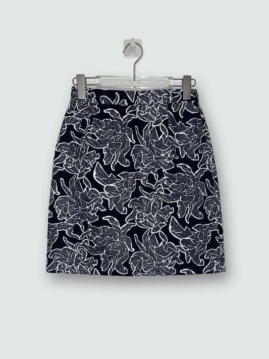 S/S 2014 painted brocade skirt | FR36 UK6 Small