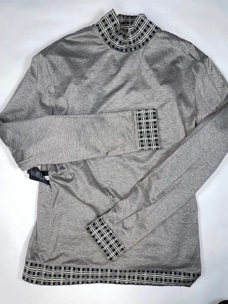 Nicolas Ghesquière F/W2011 Grey Plaid Check Top | Size Medium