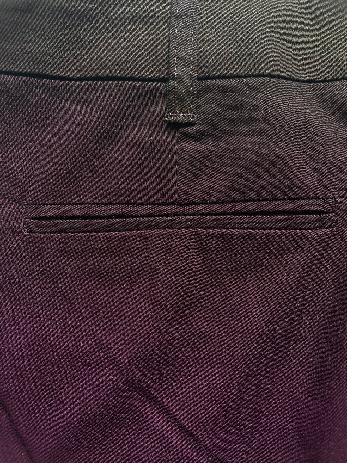 Straight Purple Print Cotton Trousers | Size IT40 UK8 Small