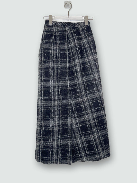 *Runway* F/W 2012 Wool Plaid Midi Skirt | Size XXSmall UK4 US0