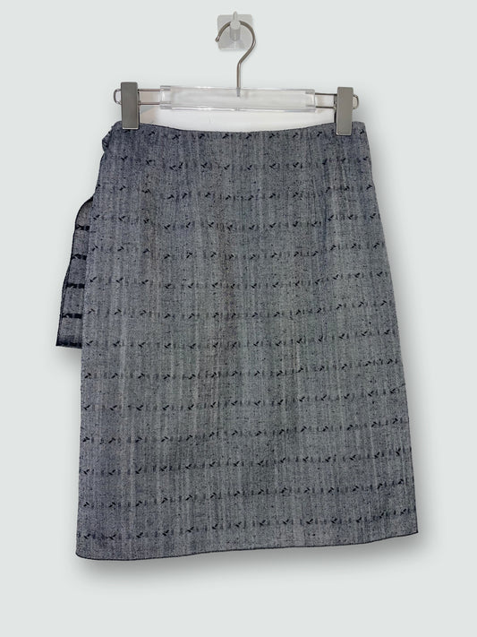 Grey Tweed Wrap Skirt | Size IT 38 ~ Small