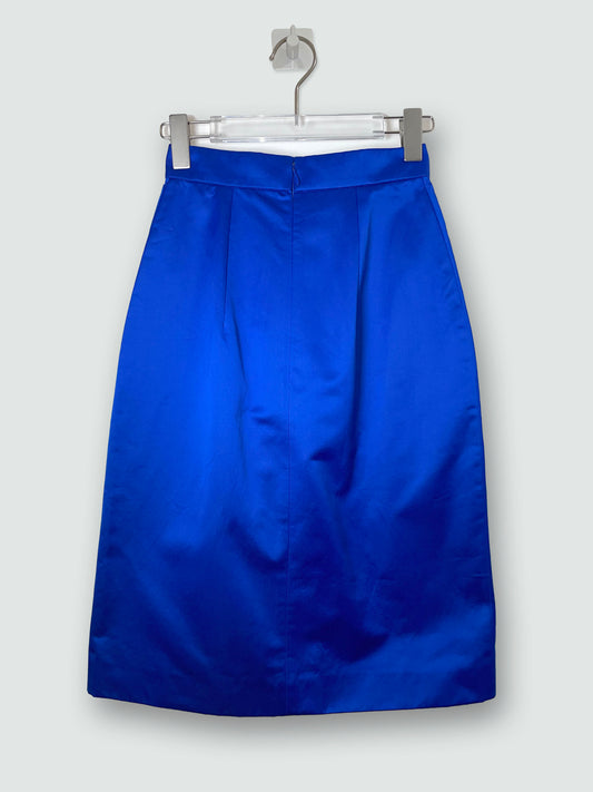 F/W2010 Stefano Pilati Sateen Knee Length Skirt | FR34 UK6 XSmall
