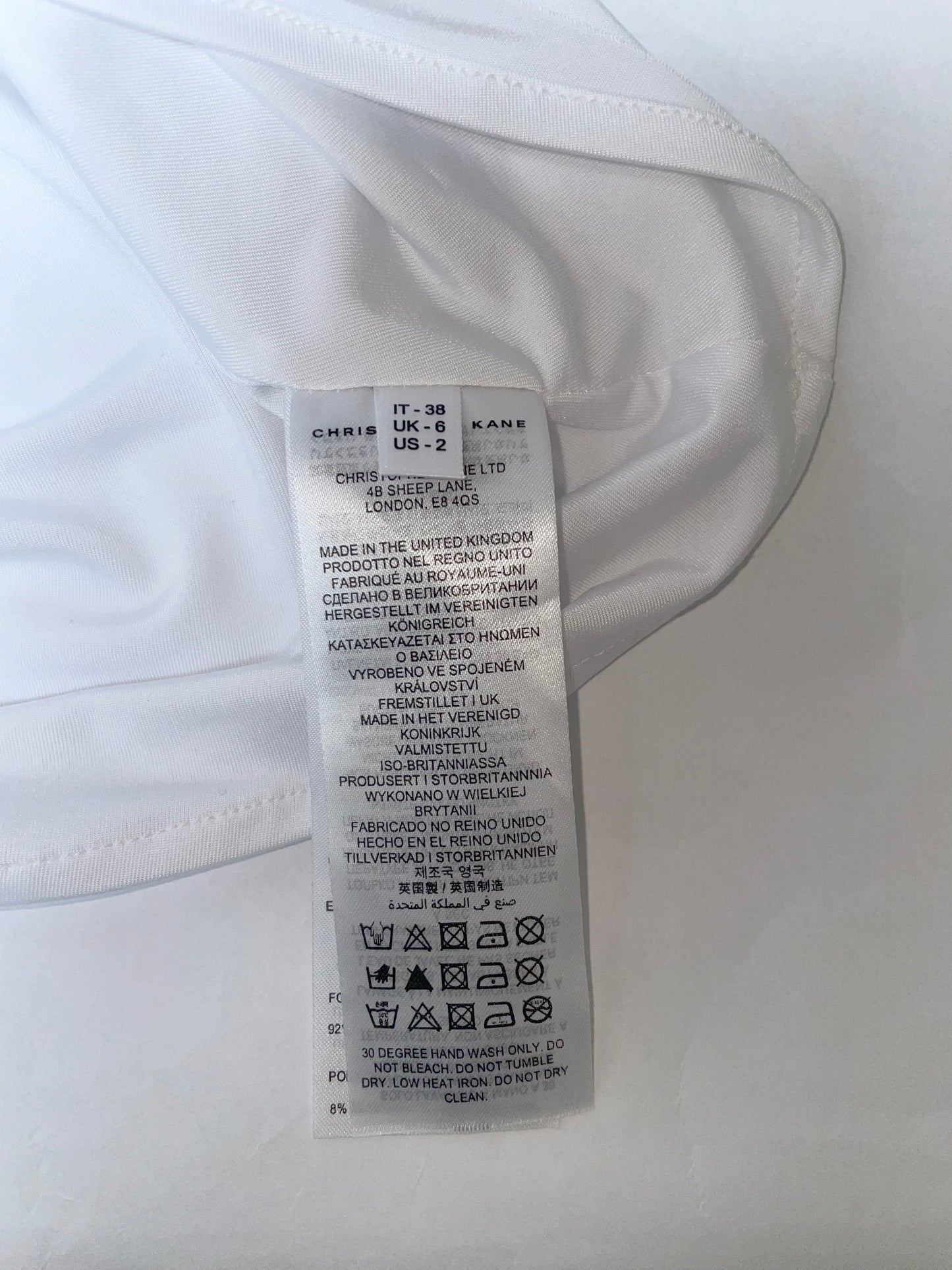 White Lace Up Pannier Skirt Dress | Sz UK6 ~ XSmall