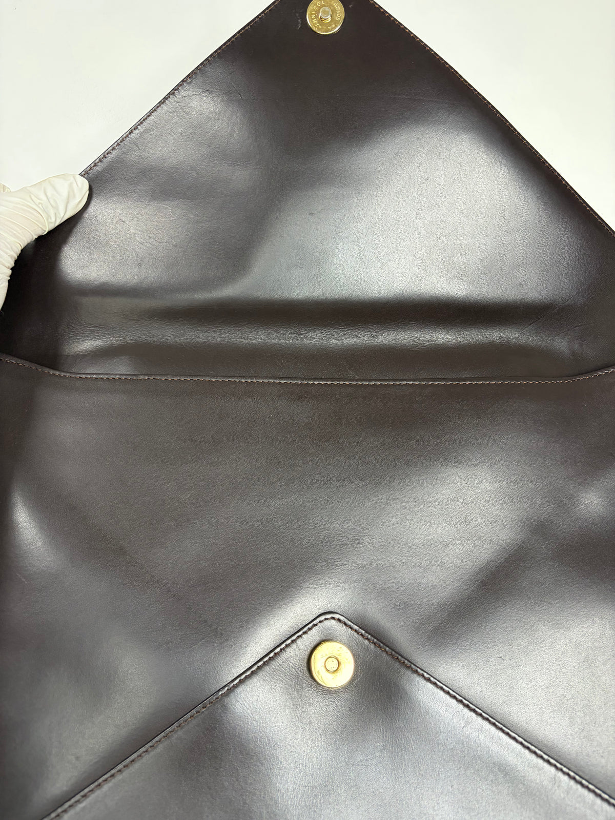Leather Envelope Shoulder Bag Japanese Designer