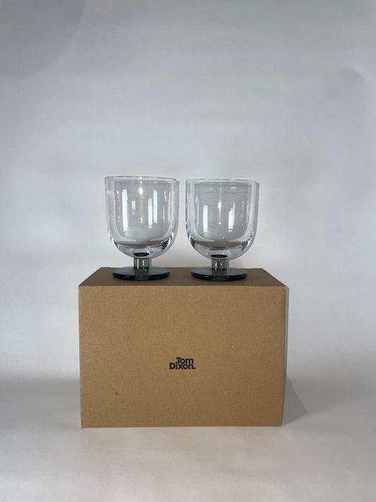 Puck Water Glass Tumbler x 2