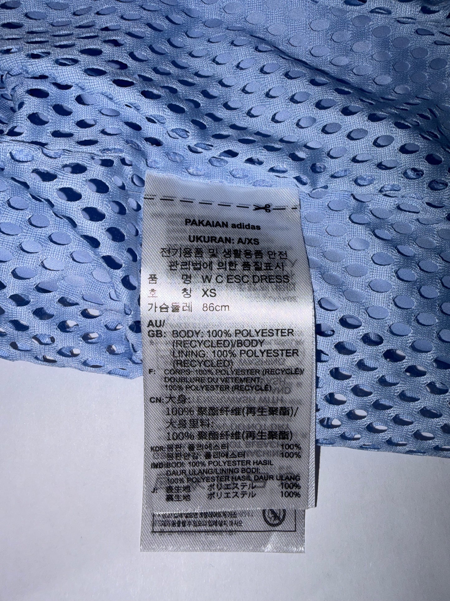 Blue Drawstring Waist Sleeveless dress | Sz XS