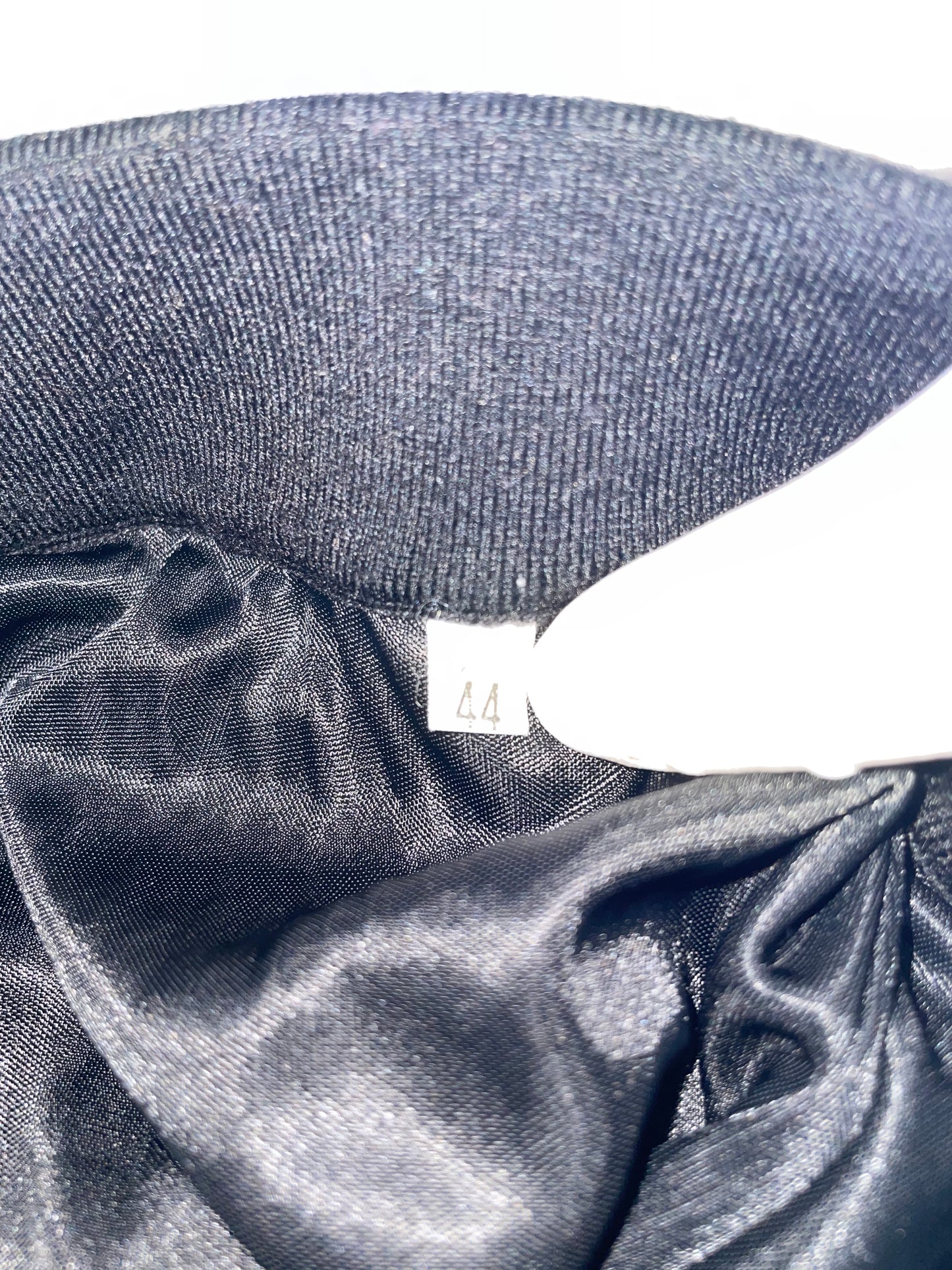 Scalloped Striped Knee Length Skirt | Size IT 44 ~ Medium