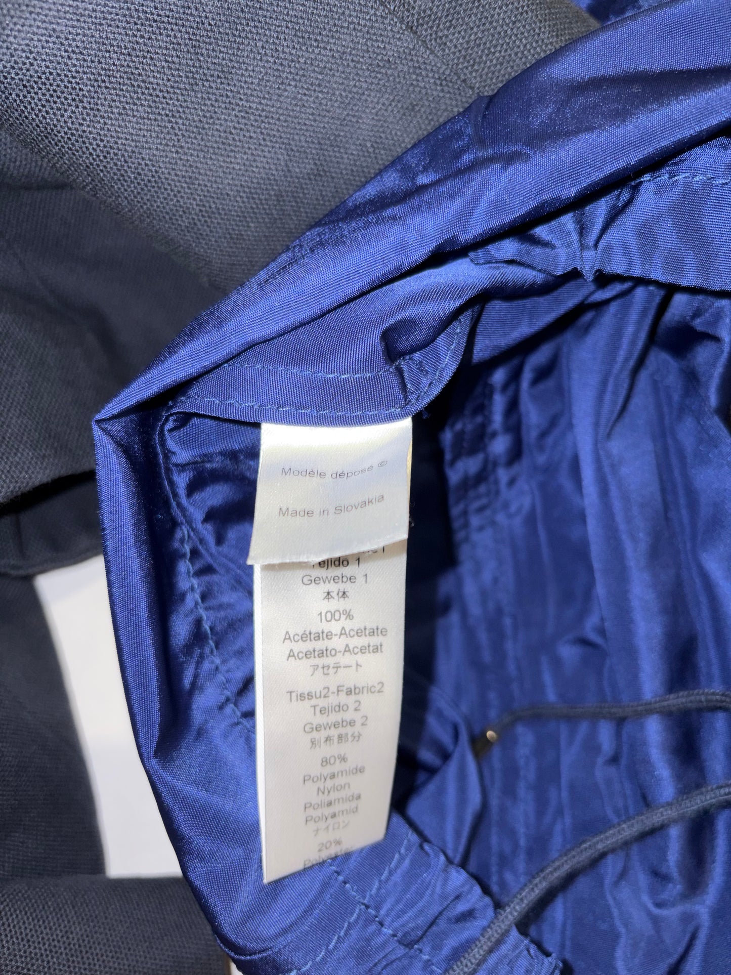 Navy Green Double Breasted 2 Layers Structure Jacket | Sz FR36 ~ Small