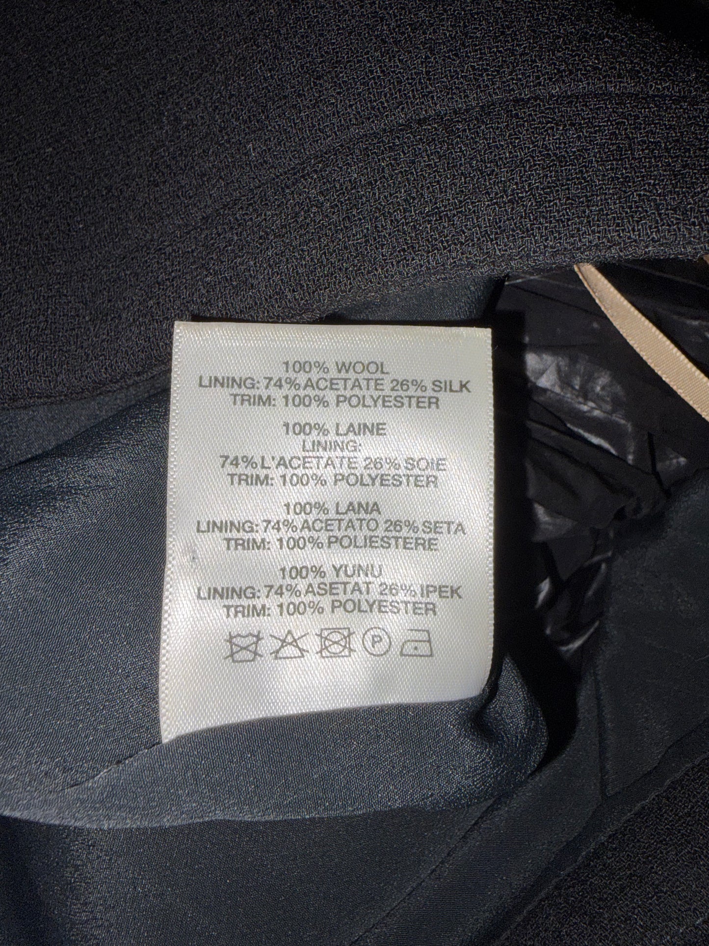 *Runway* 2014 FW 100% Wool Bubble Ruffle Nylon Trim | Sz UK8