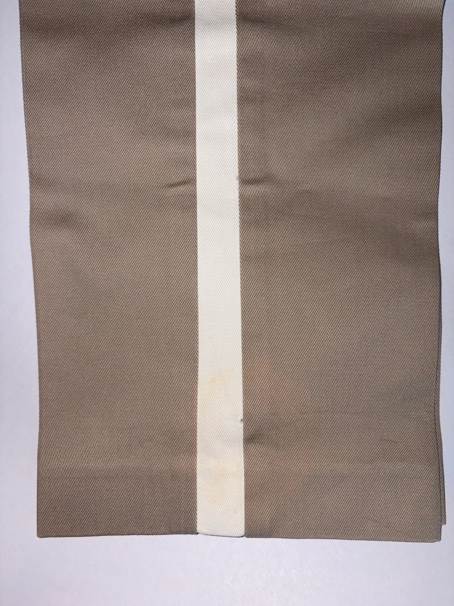 Beige Circle Pocket Detail Cotton Trousers Pants | Sz XS ~ FR36