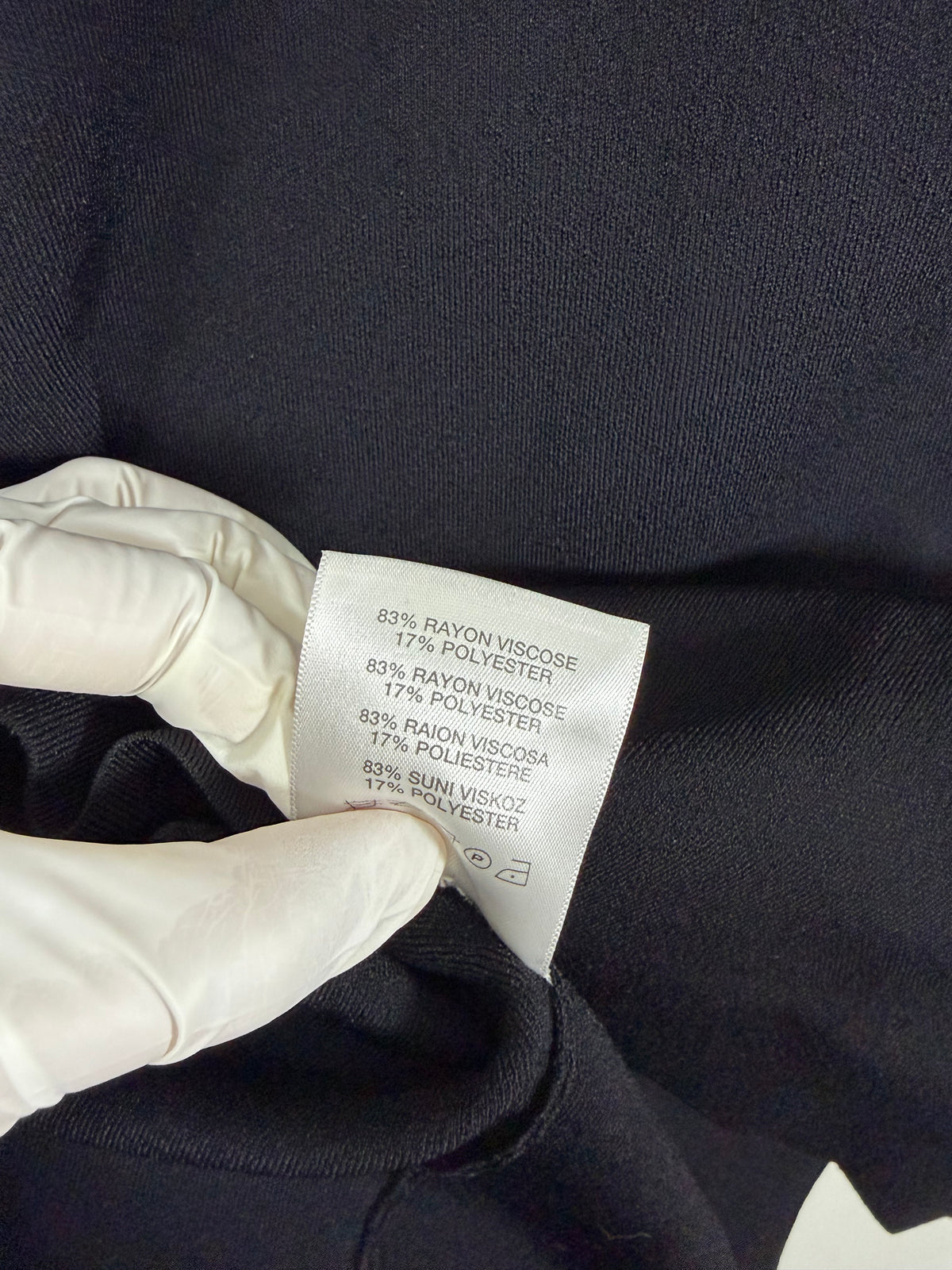 Black Raised 3D Neck and Armhole Shift Dress | Sz UK8 ~ XS