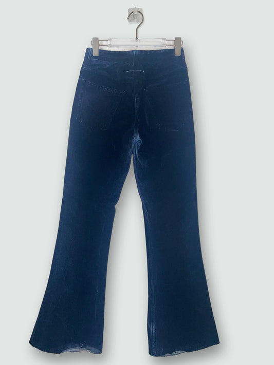 Black Velvet Bond Blue Denim Boot Cut Flare Trousers IT36