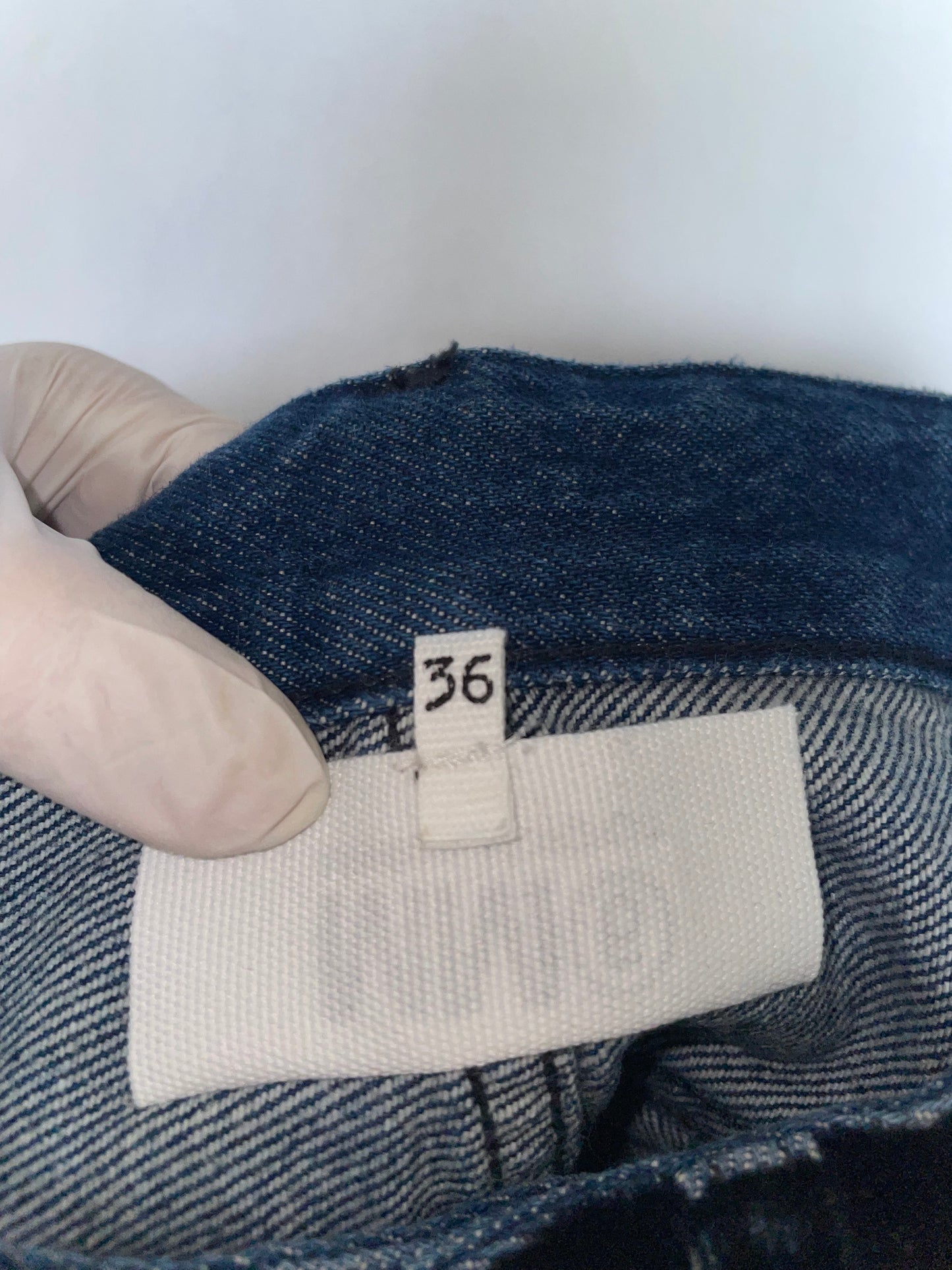 Black Velvet Bond Blue Denim Boot Cut Flare Trousers IT36
