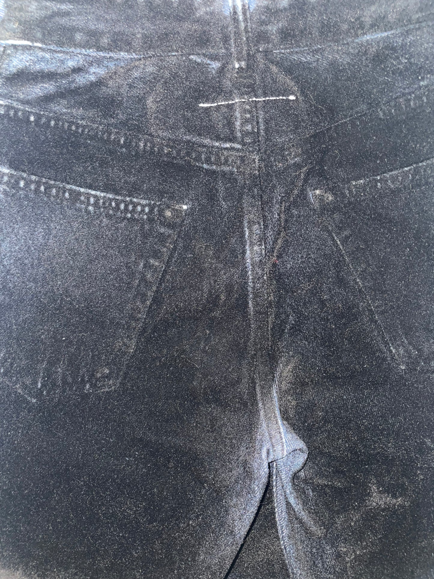 Black Velvet Bond Blue Denim Boot Cut Flare Trousers IT36