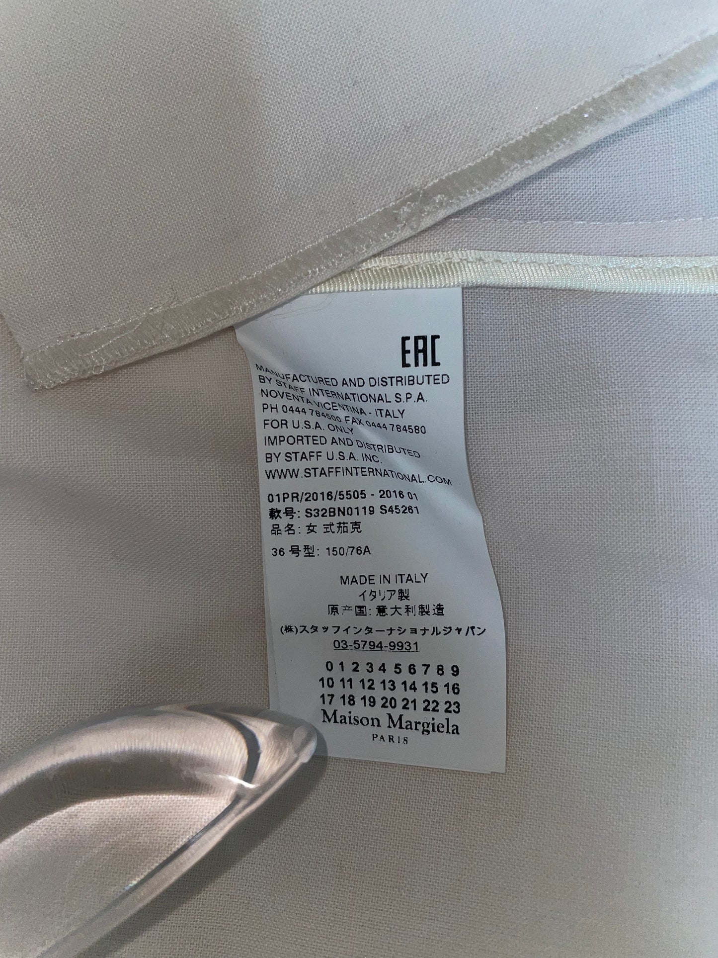 *Brand New* SS 2016 Silver Ivory Jacket | Sz IT36