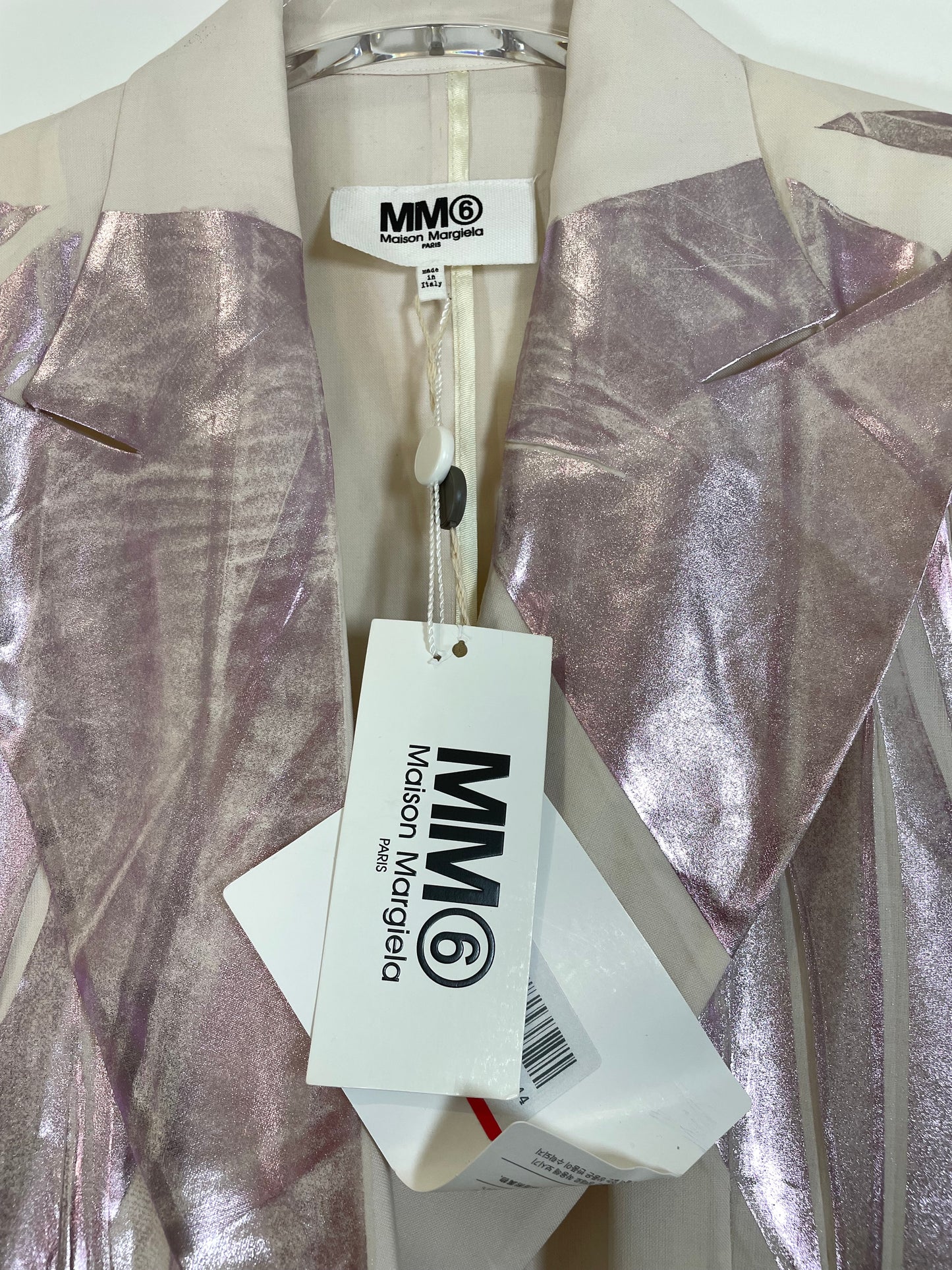 *Brand New* SS 2016 Silver Ivory Jacket | Sz IT36