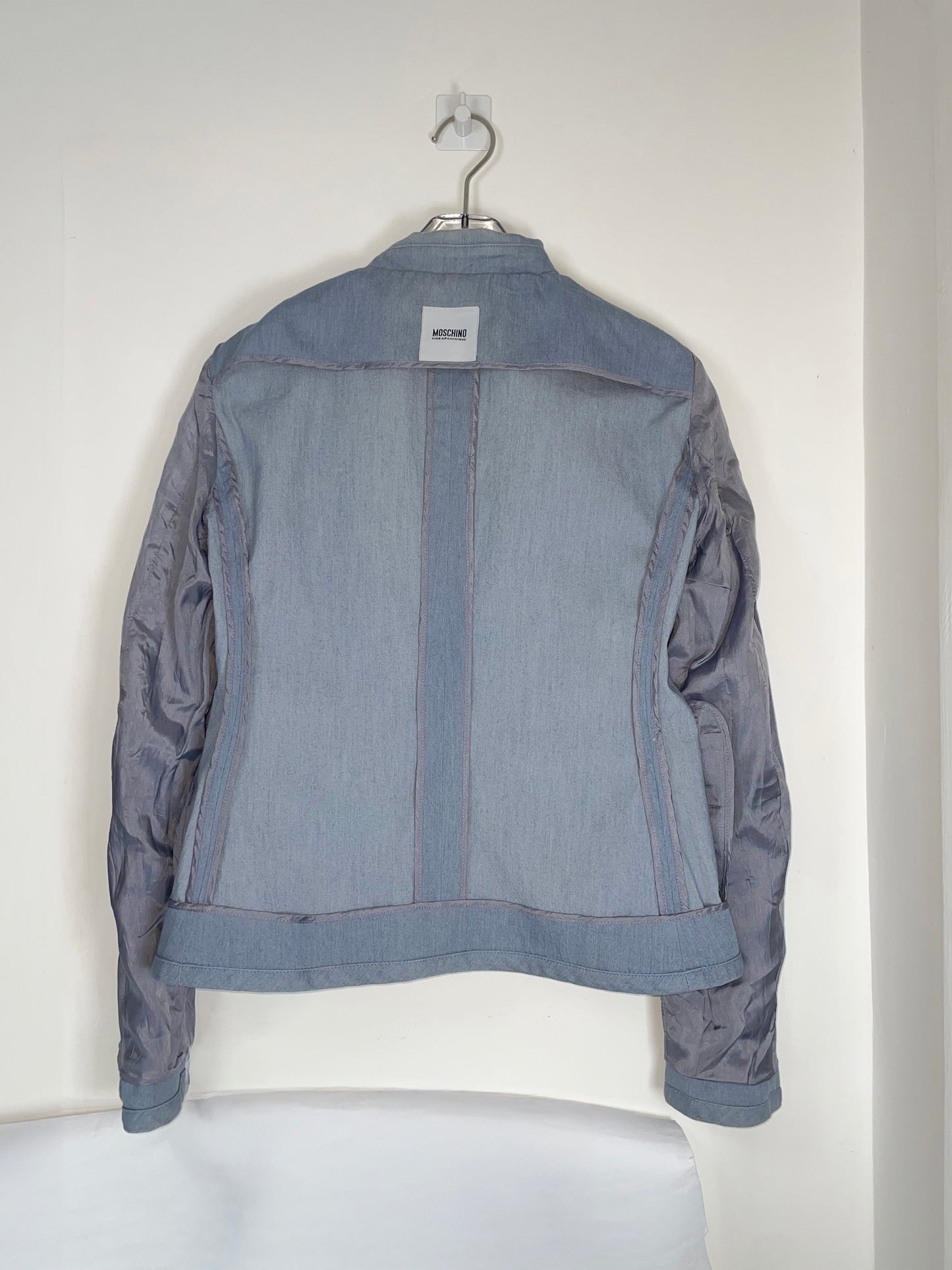 Denim Lace Collar Double Breasted Jacket | Sz IT40 ~ S
