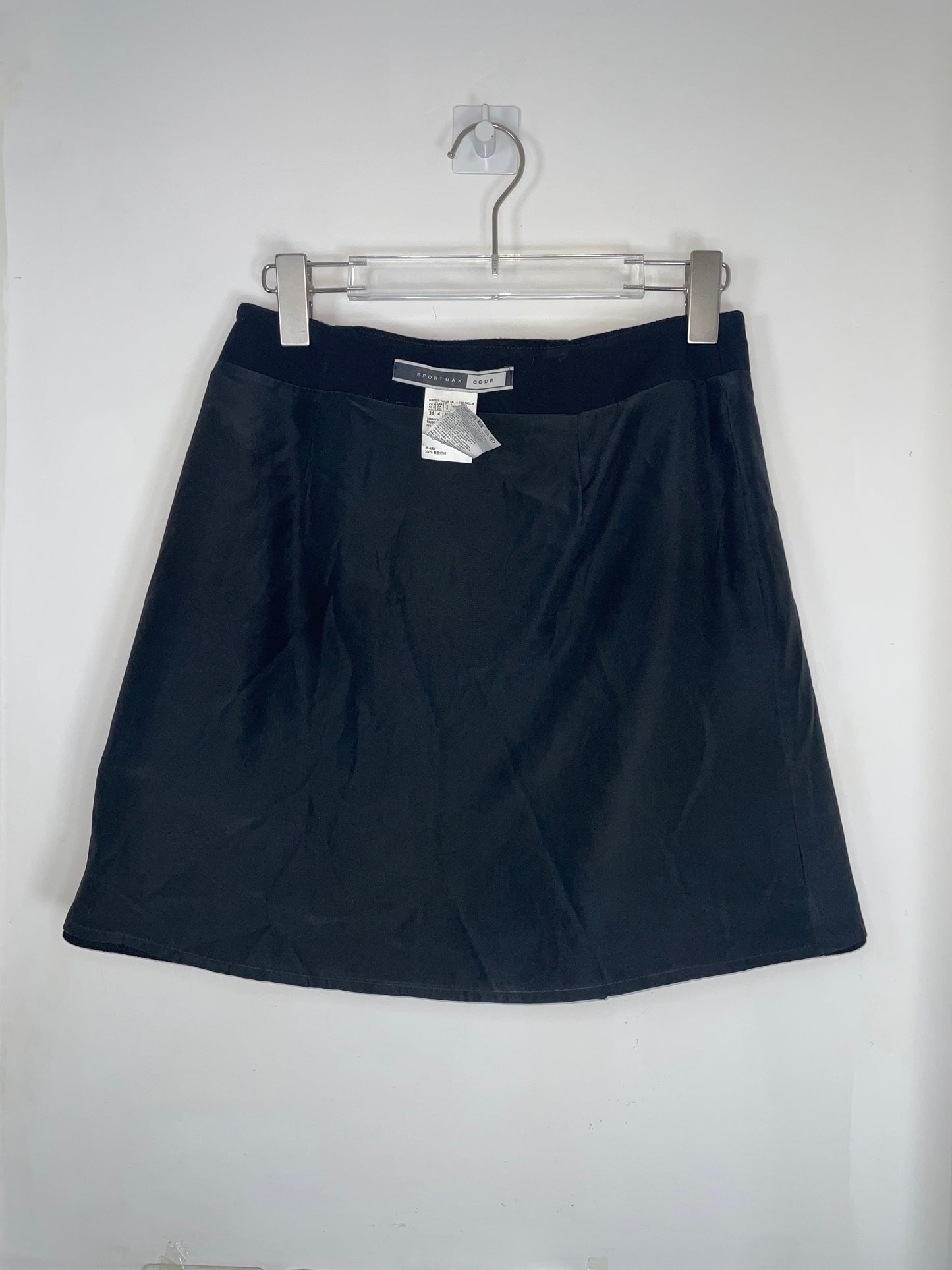 Floral Motif Wool Wrap Skirt | Size UK6 Xsmall