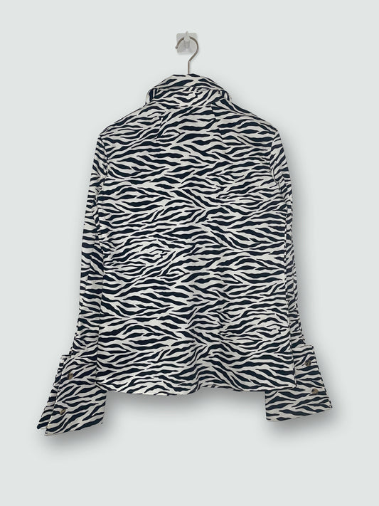 *RUNWAY* F/W 2020 Animal Zebra Print Shirt | FR36 UK8 US4 Small