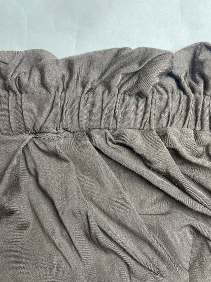 Grey Drape Silk Cotton Jersey Wrap Skirt | Sz Small