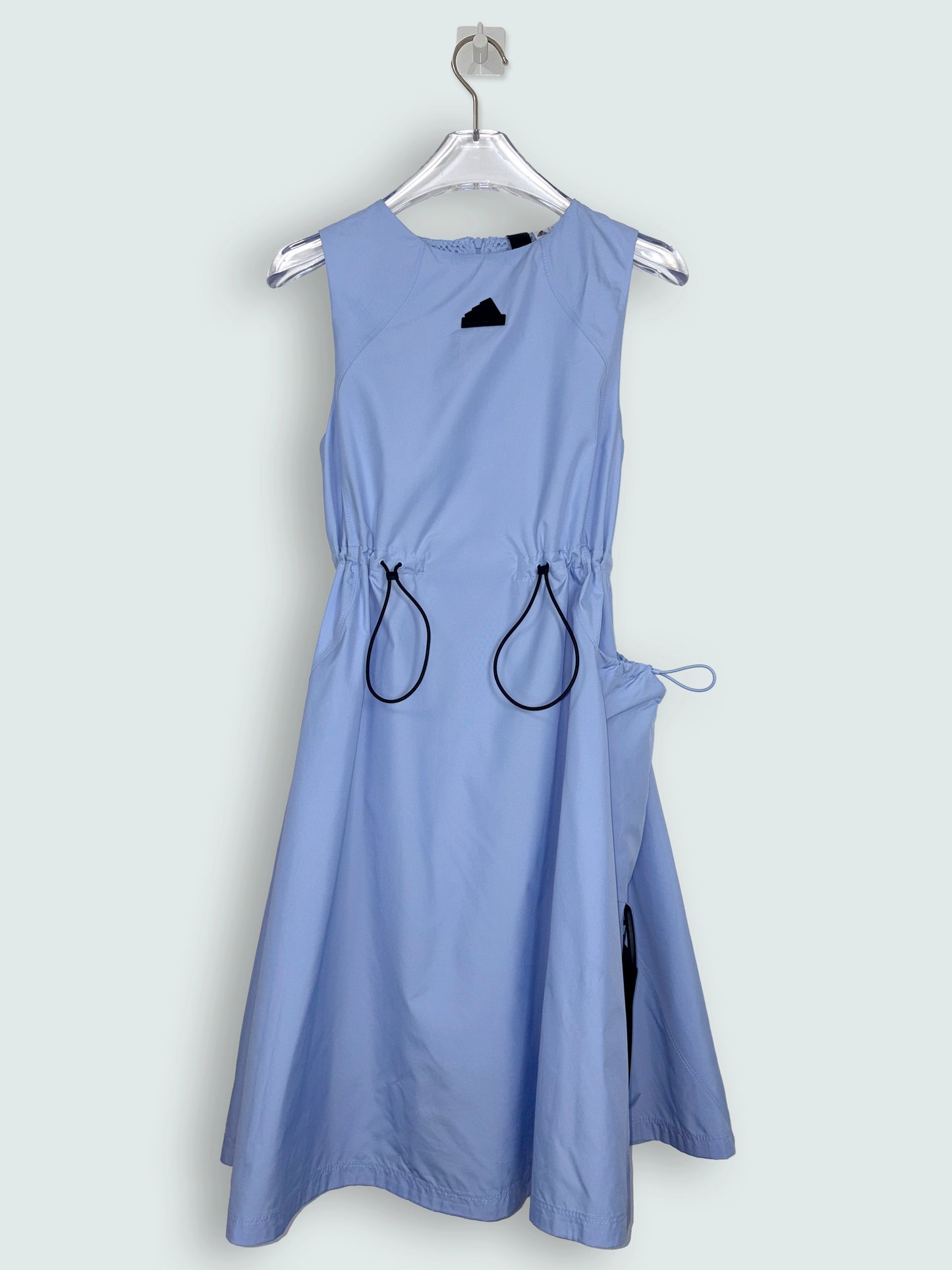 Blue Drawstring Waist Sleeveless dress | Sz XS
