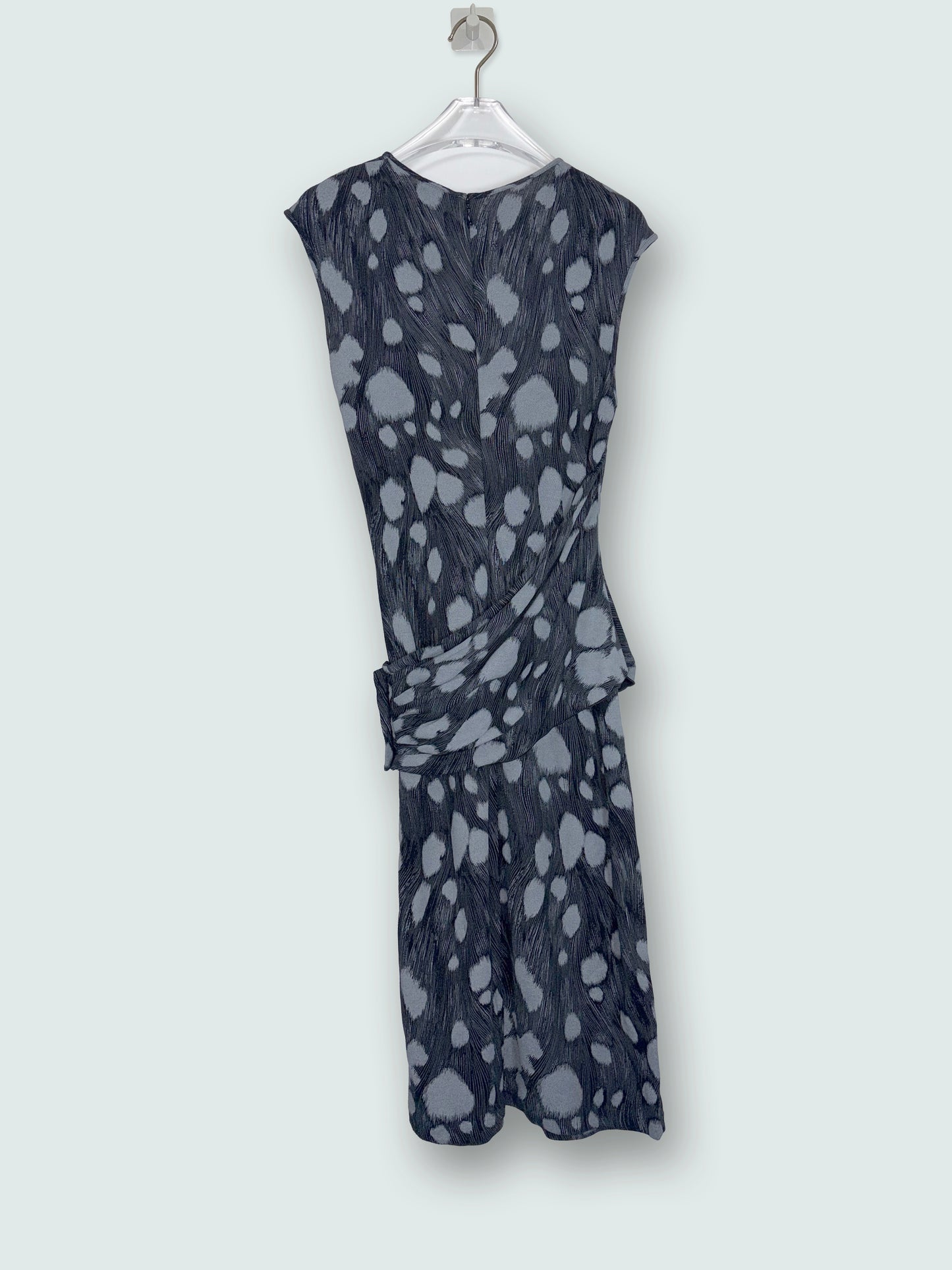 Printed Jersey Draped Waist Detail Sleeveless Dress | Sz2~XS