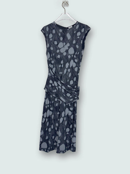 Printed Jersey Draped Waist Detail Sleeveless Dress | Sz2~XS
