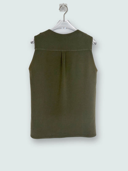 Scoop Neck Green Top | Sz Fr 36 ~ Small