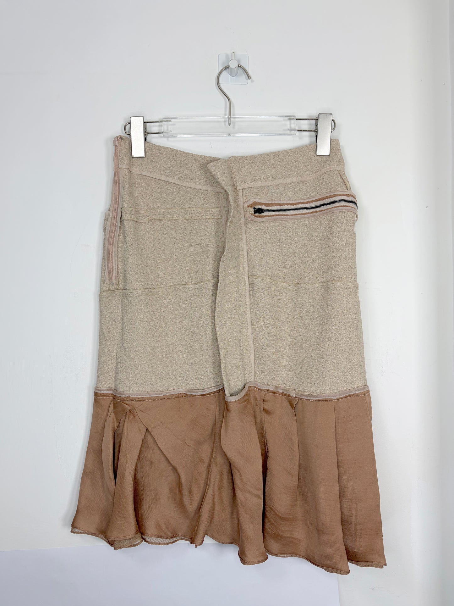 by Nicolas Ghesquiere | Pre-Fall 2009 Vintage Beige Skirt | Sz FR36