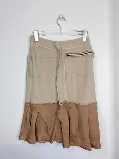 by Nicolas Ghesquiere | Pre-Fall 2009 Vintage Beige Skirt | Sz FR36