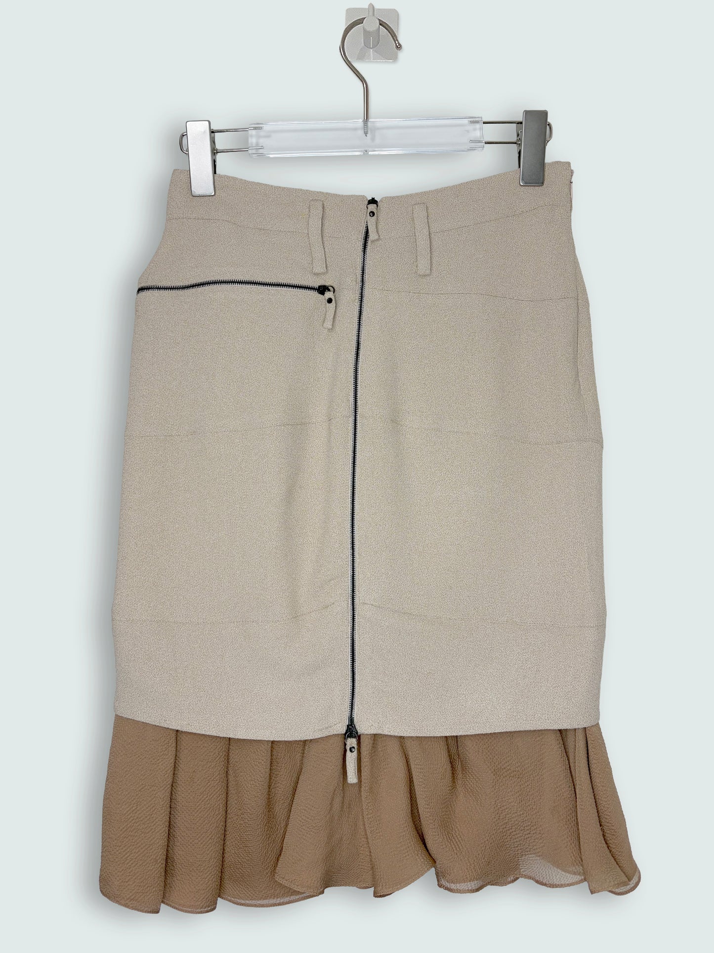 by Nicolas Ghesquiere | Pre-Fall 2009 Vintage Beige Skirt | Sz FR36