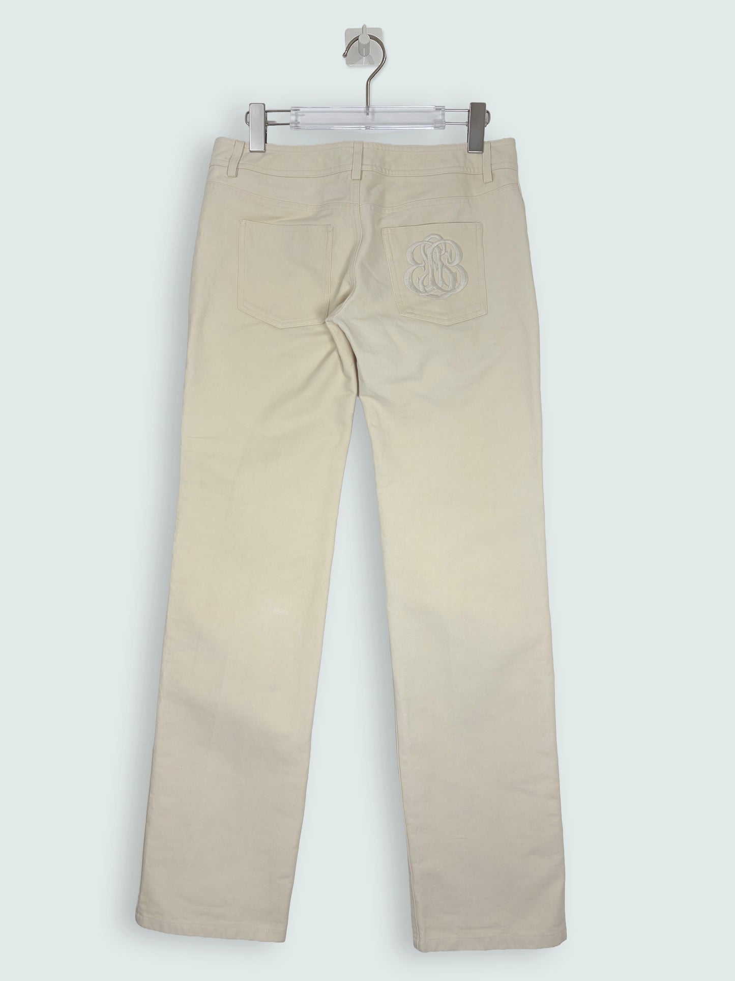 by Nicolas Ghesquière | 2006 Vintage Low Rise Jeans Embroidery Pocket |Sz FR38