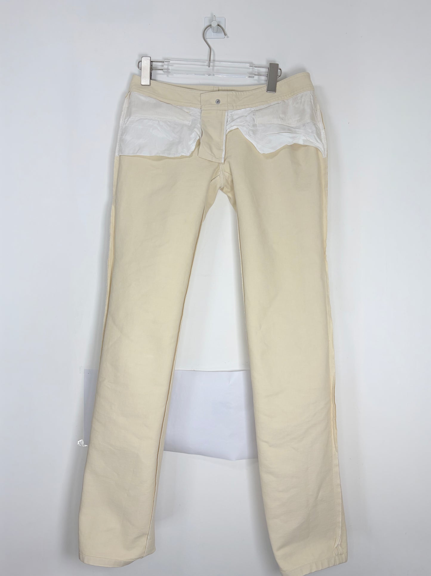 by Nicolas Ghesquière | 2006 Vintage Low Rise Jeans Embroidery Pocket |Sz FR38