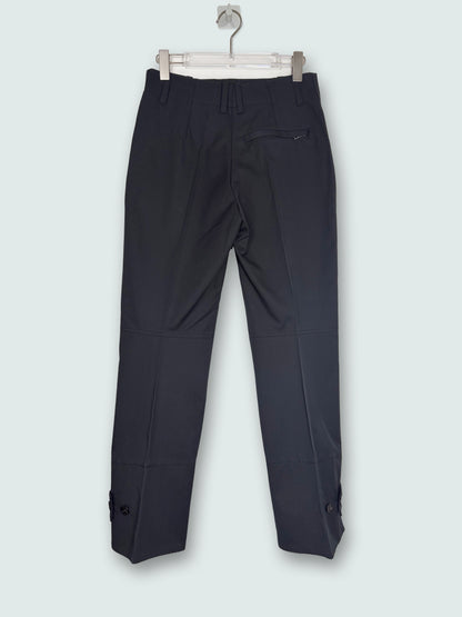Black Tailor Trouser Pants Button Cuff Detail | Sz IT38 ~ Small