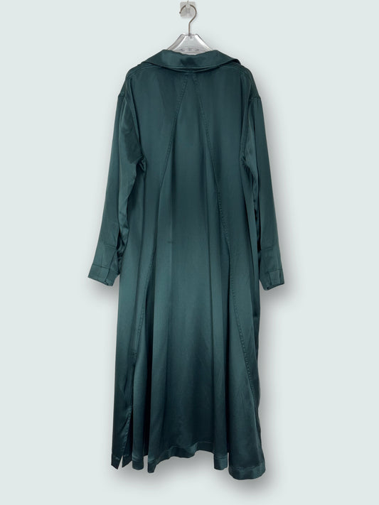 100% Silk Green Long Sleeves Dress | Sz IT 40 ~ Small