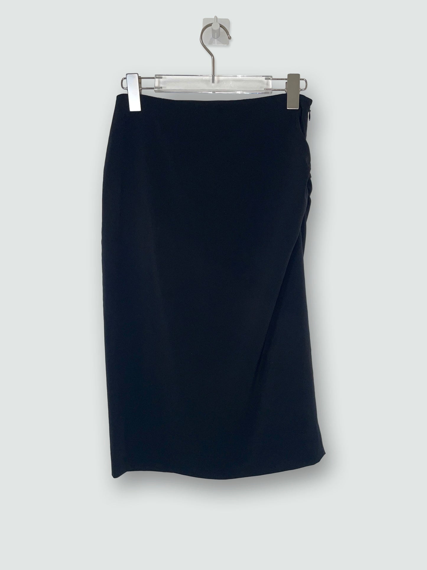 Black Side Ruched Skirt | Size FR34 XSmall