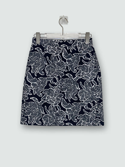 S/S 2014 painted brocade skirt | FR36 UK6 Small
