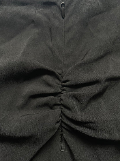 Black Side Ruched Skirt | Size FR34 XSmall