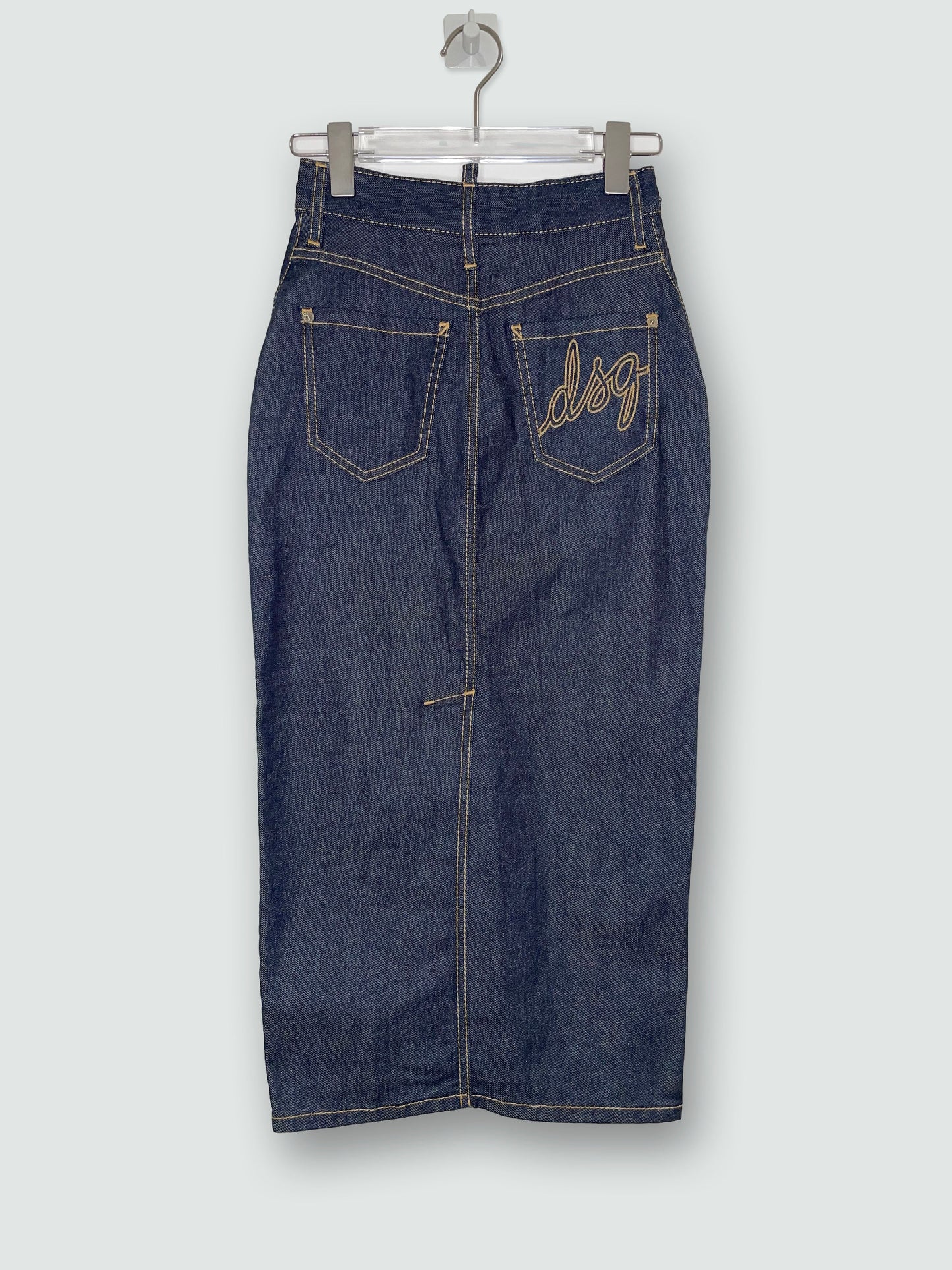 Blue Denim Jean Mid-length Skirt | Size EU36 UK4 2XSmall