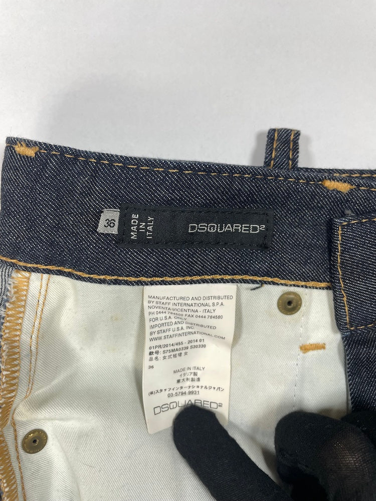 Blue Denim Jean Mid-length Skirt | Size EU36 UK4 2XSmall