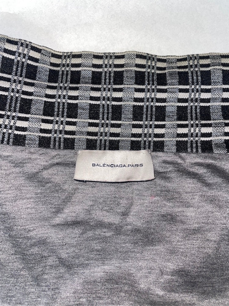 Nicolas Ghesquière F/W2011 Grey Plaid Check Top | Size Medium