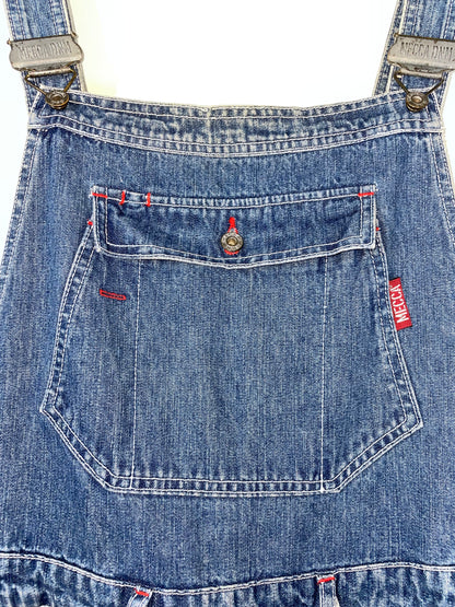 90s Denim Jeans Dungarees Overall | Size Medium