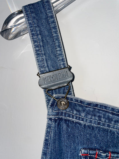 90s Denim Jeans Dungarees Overall | Size Medium