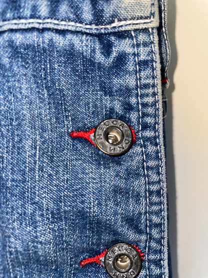 90s Denim Jeans Dungarees Overall | Size Medium