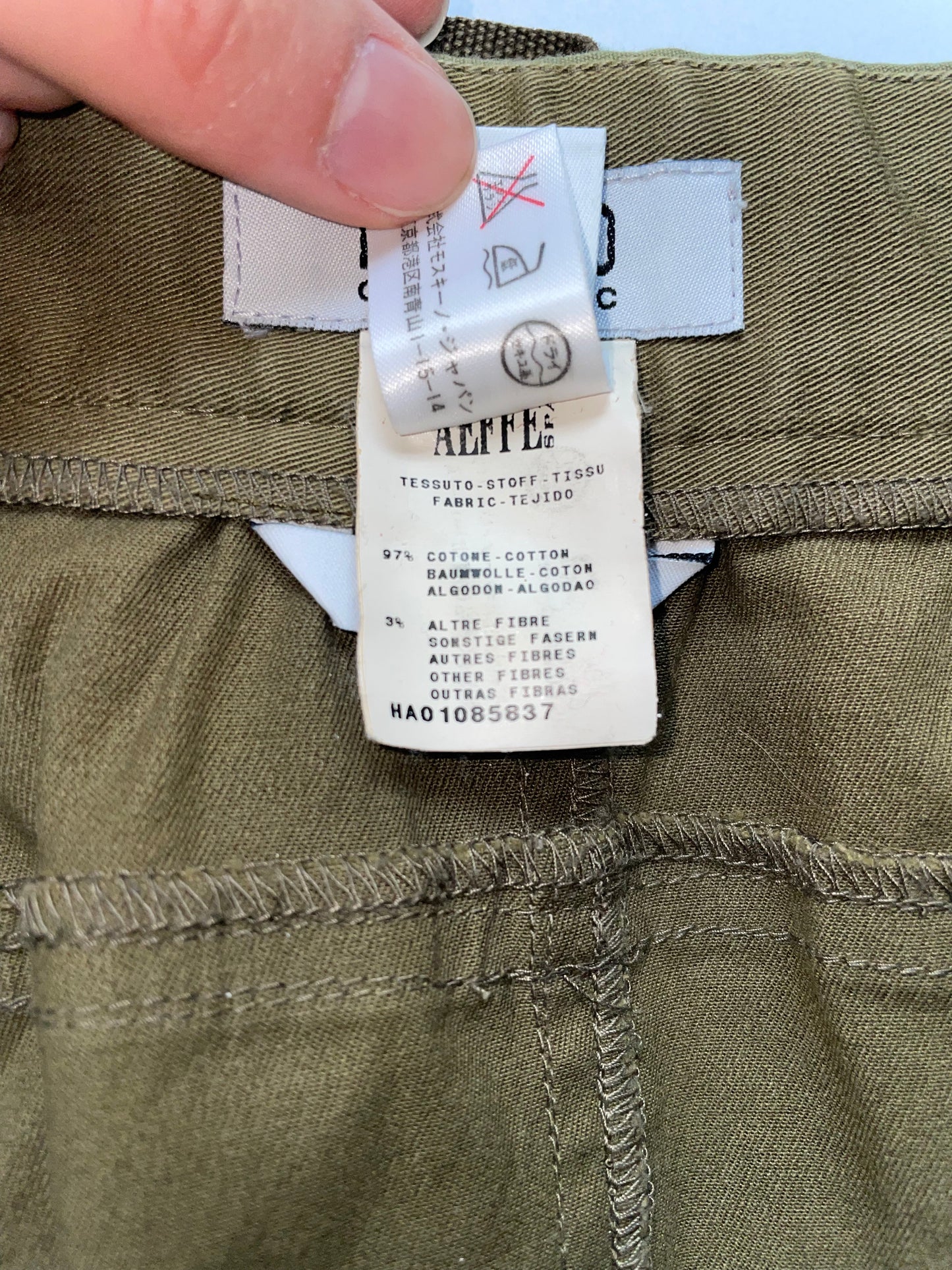 Army Green Cargo Skirt | IT38 UK6 XS