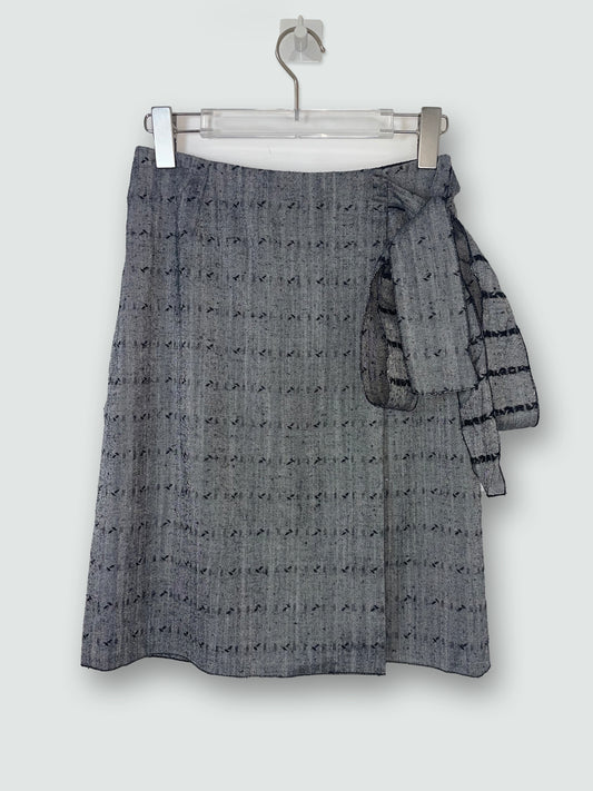 Grey Tweed Wrap Skirt | Size IT 38 ~ Small