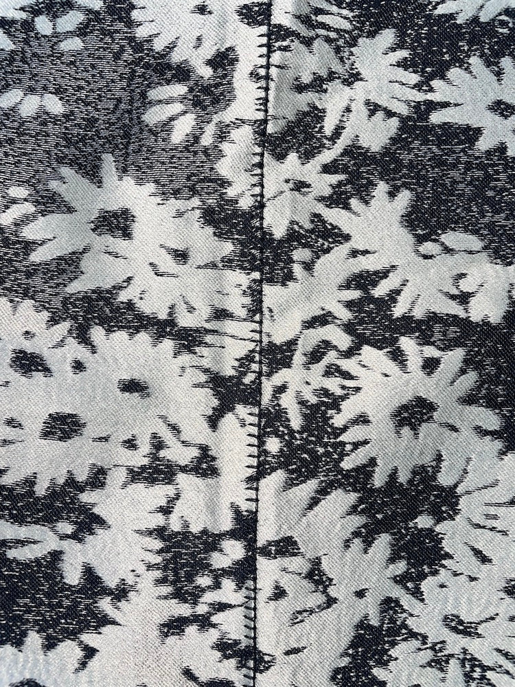 *RUNWAY* S/S2014 Silver Jacquard Floral Skirt | IT34 UK4 XXSmall