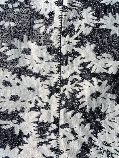 *RUNWAY* S/S2014 Silver Jacquard Floral Skirt | IT34 UK4 XXSmall