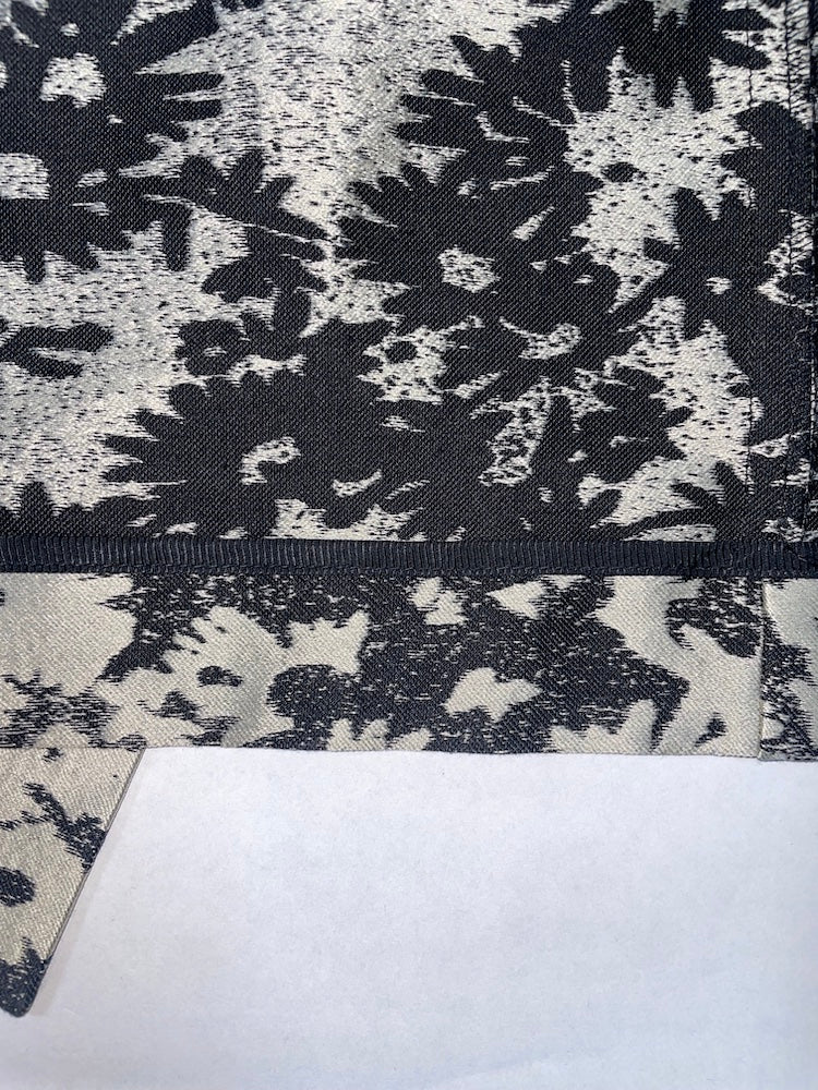 *RUNWAY* S/S2014 Silver Jacquard Floral Skirt | IT34 UK4 XXSmall